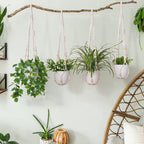 YIBOT Macrame Plant Hanger Indoor Outdoor, Heavy 20lb Planters, Extra Long - Image 2