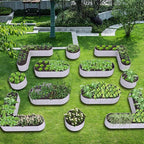 A ANLEOLIFE 12-Pack 4X4X1.5ft & 6X2X1.5ft & 81x81x18 in Deep Root Galvanized - Image 3
