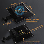 Solar Flag Pole Light, Bright White 6000k Flagpole Light Upgrade Solar Powered - Image 6