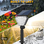 T-SUN Solar Lights Outdoor Waterproof IP65, 12 Pack LED Solar Spot Lights Color - Image 4