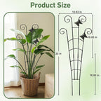 30'' Larger Plant Trellis with Ties Indoor, Expandable Metal Trellis - Image 2