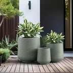 Kante 15.3"+11.6"+8.2" Dia Round Concrete Planter, Large Outdoor Indoor Planter - Image 4