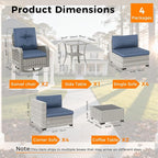 10-Seat Modern Patio Furniture Set - Image 3