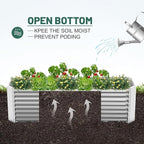 Land Guard 2 Pack 8×4×2ft Galvanized Raised Garden Bed Kit, Galvanized Planter - Image 5