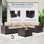 9 Pieces Patio Furniture Set - Image 8