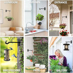 Qiang Ni Bird Feeder Hanger: 8-Inch Wall-Mounted Plant Bracket Outdoor - Image 9
