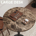 Flamaker Round Bistro Pub Table Modern Style Metal Base MDF Top Cocktail Bar - Image 6