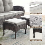 Belord Outdoor Ottomans for Patio Foot Rest - Image 4