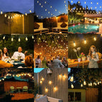 Brightever 50FT Outdoor String Lights Waterproof, 2700K Bright LED Patio Lights - Image 7