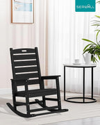 SERWALL Outdoor Rocking Chair Set of 2, Oversized Rocking Chair - Image 2