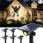 6 Pack Solar Power Spot Lights Outdoor Waterproof LED Dusk to Dawn Landscape by GVSHINE