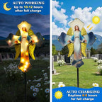 Solar Virgin Mary Cross Garden Lamp - Image 4