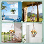 1Pack Glass Beaded Plant Hanger Indoor, Rainbows Hanging Planters - Image 7