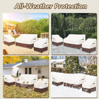 Patio Furniture Covers, 3 Piece Heavy Duty Waterproof Outdoor Furniture Cover - Image 6