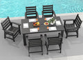 GREENVINES 7-Piece Outdoor-Dining-Set | HDPE Plastic 67'' Table and Chairs Sets by GreenVines