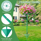 Tellingyou 2 Pack Adjustable Outdoor Flower Pot Stand, Metal Outdoor Plant - Image 5