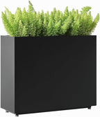 Tall & Long Metal Divider Planter 30W x 11D x 24H, Easy 5-Min Assembly by Foresland-MetalPlanter