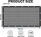 Sun Shade Cloth with Grommets, 90% UV Protection Shade Fabric, Pergola Shade - Image 2