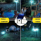 Bionic Flood Light 4 Pk Solar Lights Outdoor Waterproof, Ultra Bright 89 LEDs - Image 6