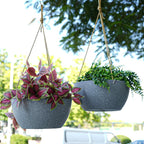 12 Inch 2 Pack Large Hanging Planters - Image 3
