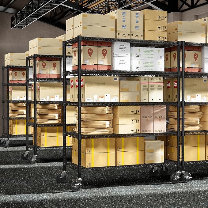 53" W Garage Shelving 5 Tier Industrial 2200LBS Metal Shelving Units - Image 2