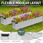 2 Pack 6x1.5x1FT Galvanized Metal Raised Garden Bed Kit - Image 2
