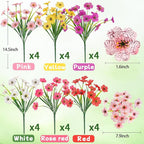 MACTING 24 Bundles Artificial Flowers - Image 5