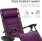 Best Choice Products Oversized Padded Zero Gravity Chair, Folding Outdoor Patio - Image 4