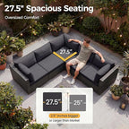 NICESOUL 6 Piece Outdoor Patio Furniture Set - Image 6