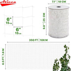 Trellis Netting 6.5 x 350 ft Heavy Duty Polyester Plant Support Netting White - Image 2