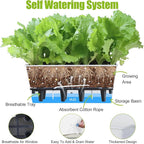 Window Box Planter 6 Pcs, 16.5 Inches Self Watering Rectangle Flower Plant Pots - Image 3