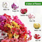 60 Pack Artificial Flowers Outdoor, Faux Silk Flowers - Image 6