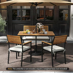 Tangkula 4 Piece Patio Dining Furniture Set, Outdoor Dining Chair Set - Image 4