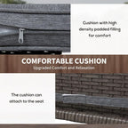 Outsunny 3 PCS Rattan Wicker Bar Set - Image 4