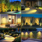 T-SUN Solar Spotlights 2W Outdoor LED Landscape Spot Light, 2-in-1 Waterproof - Image 2