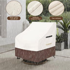 Rileytee Outdoor Swivel Chair Cover 2 Pack, Furniture Patio Chair Covers - Image 3