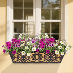 4 Pack 24 Inch Window Boxes Planters Railing Planter Box - Image 8