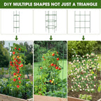 8PCS Tomato Cages for Garden, Tomato Trellis for Raised Garden Bed, 51.2" Tall - Image 3