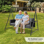 VINGLI Heavy Duty 800 LBS Wicker Hanging Porch Swing - Image 8