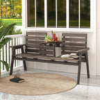 Tangkula Outdoor Fir Wood Bench - Image 8