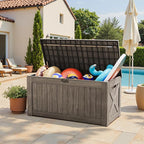 Greesum Outdoor Storage Box 120 Gallon Storage Bin - Image 2