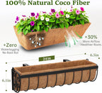Railing Planter Boxes, 24 Inch Window Boxes Planters, Balcony Planters - Image 2