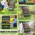 Homdox 2 Pack Vertical Garden Bed, 5 Tiers Vertical Raised Garden Planter - Image 6