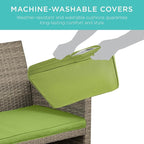 Best Choice Products 4-Piece Outdoor Wicker Patio Conversation Furniture Set - Image 5