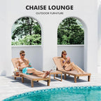WACASA Outdoor Chaise Lounge Chairs Set of 4, Oversized Lounge Chairs - Image 3