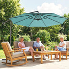 Outsunny 10 ft Offset Patio Umbrella - Image 9