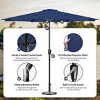 Simple Deluxe 9' Patio Umbrella Outdoor Table Market Yard Umbrella - Image 2