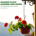 Large Garden S Hooks, 16 Inches Long Plant Hangers Outdoor, Metal Plant Hooks - Image 4