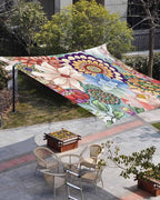 Sun Shade Sail 8'x10' Boho Floral Rectangle Sun Shade Sails Canopy Waterproof - Image 4