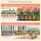 Riare 4 Pack 24 Inch Window Boxes Planters - Image 5